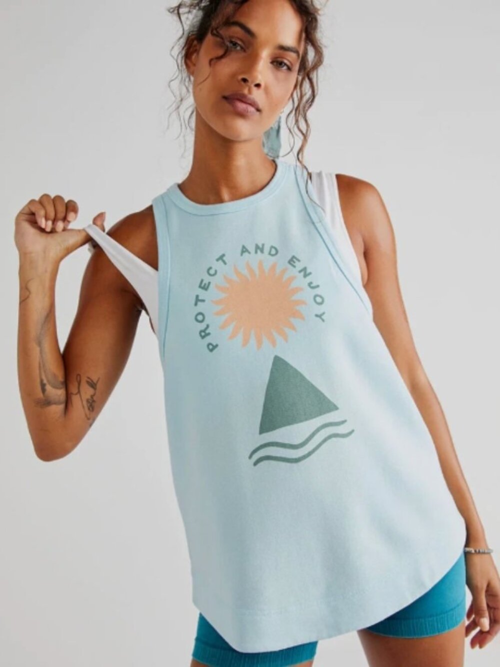 FP Movement X Surfside Collab Inhale Sweatshirt Tank Top